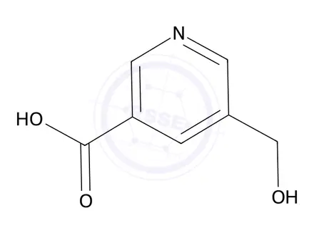 Chemical structure of 5-(Hydroxymethyl)nicotinic acid