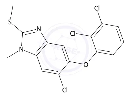 Chemical structure of Triclabendazole Impurity 4