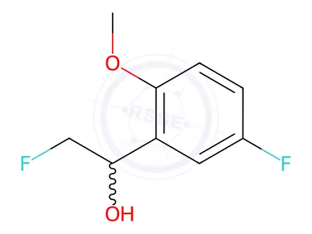 Chemical structure of 5-Fluoro-α-(fluoromethyl)-2-methoxybenzenemethanol