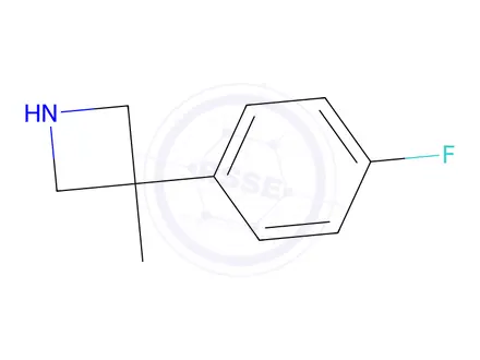 Chemical structure of 3-(4-Fluorophenyl)-3-methylazetidine