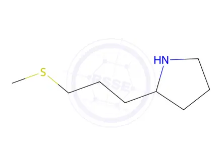 Chemical structure of 2-(3-(Methylthio)propyl)pyrrolidine