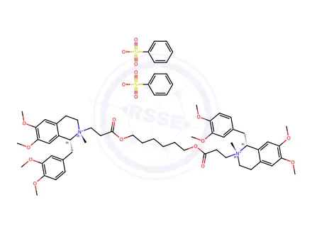 Chemical structure of Atracurium Besilate Impurity 13 (Cisatracurium Besilate EP Impurity M Benzenesulfonic Acid)