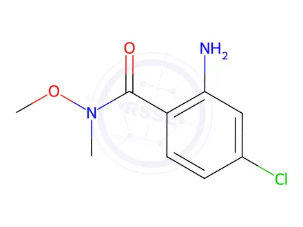 Chemical structure of 2-Amino-4-chloro-N-methoxy-N-methylbenzamide