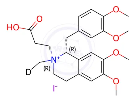 Chemical structure of Cisatracurium EP Impurity A Iodide