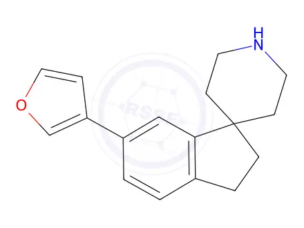 Chemical structure of 6-(Furan-3-yl)-2,3-dihydrospiro[indene-1,4'-piperidine]