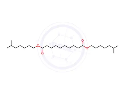 Chemical structure of Diisooctyl Sebacate