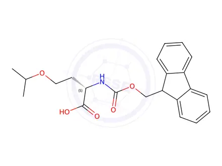 Chemical structure of Fmoc-O-isopropyl-L-homoserine