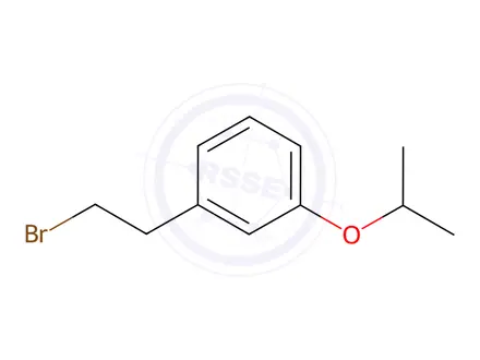 Chemical structure of Benzene, 1-(2-bromoethyl)-3-(1-methylethoxy)-