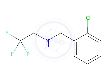 Chemical structure of N-(2-chlorobenzyl)-2,2,2-trifluoroethan-1-amine