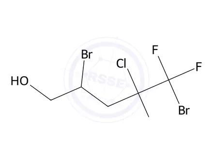 Chemical structure of 2,5-Dibromo-4-chloro-4,5,5-trifluoropentan-1-ol