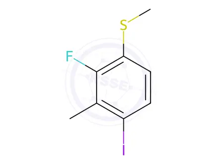 Chemical structure of (2-Fluoro-4-iodo-3-methylphenyl)(methyl)sulfane
