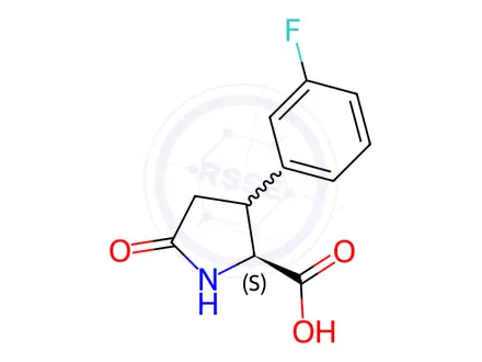 Chemical structure of 3-(3-Fluorophenyl)-5-oxoproline