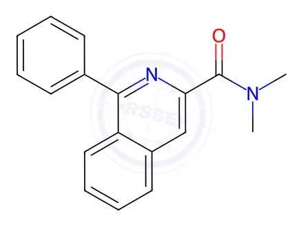 Chemical structure of N,N-Dimethyl-1-phenylisoquinoline-3-carboxamide