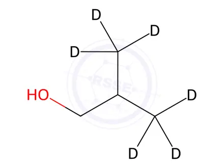 Chemical structure of 2-Methyl-d3-propyl-3,3,3-d3 alcohol