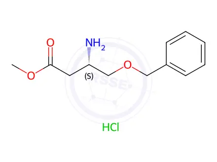 Chemical structure of Methyl (S)-3-amino-4-(benzyloxy)butanoate hydrochloride