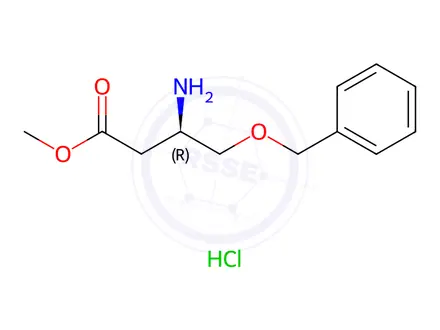 Chemical structure of Methyl (R)-3-amino-4-(benzyloxy)butanoate hydrochloride