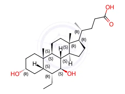 Chemical structure of Obeticholic Acid Impurity A