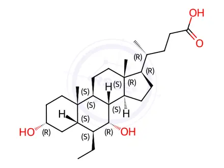 Chemical structure of Obeticholic Acid Impurity C