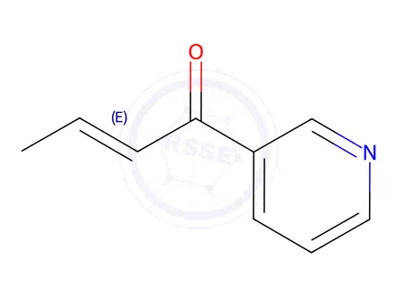 Chemical structure of 2-Buten-1-one,1-(3-pyridinyl)-, (E)-(9CI)