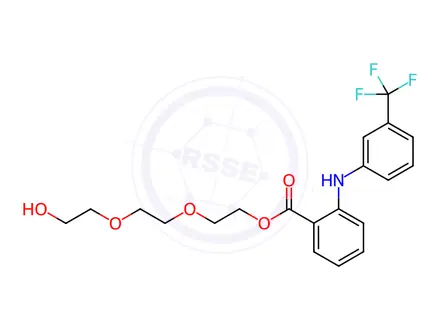 Chemical structure of Triethylene Glycol Flufenamate