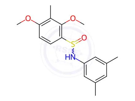 Chemical structure of N-(3,5-dimethylphenyl)-2,4-dimethoxy-3-methylbenzenesulfinamide