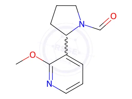 Chemical structure of 2-(2-Methoxypyridin-3-yl)pyrrolidine-1-carbaldehyde