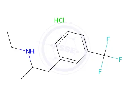 Chemical structure of Fenfluramine hydrochloride