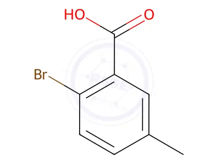 Chemical structure of 2-Bromo-5-methylbenzoic acid