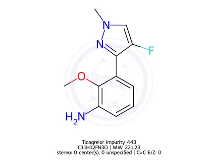 Chemical structure of Ticagrelor Impurity 443