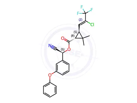 Chemical structure of Cyhalothrin Impurity 8 ((1R)-trans-γ-Cyhalothrin)