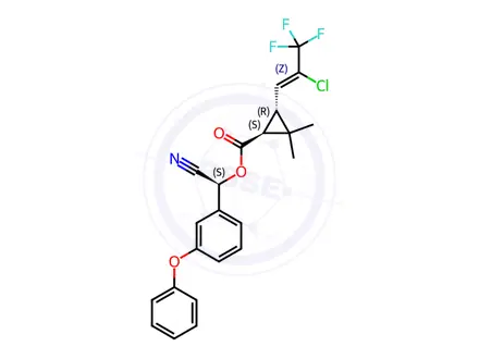 Chemical structure of Cyhalothrin Impurity 9 ((1S)-trans-Y-Cyhalothrin)