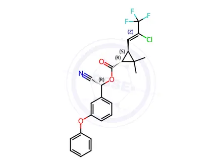 Chemical structure of Cyhalothrin Impurity 16 ((1R)-trans-Lambda-Cyhalothrin)