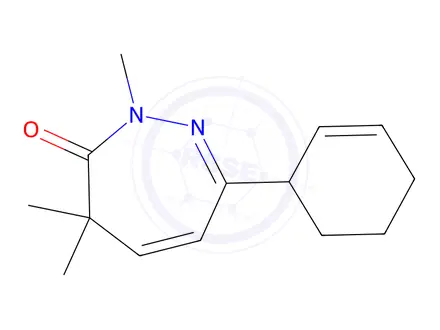 Chemical structure of 2,4-Dihydro-2,4,4-trimethyl-7-phenyl-3H-1,2-diazepin-3-one