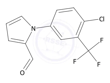 Chemical structure of 1-(4-Chloro-3-(trifluoromethyl)phenyl)-1H-pyrrole-2-carbaldehyde