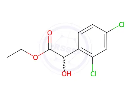 Chemical structure of Ethyl 2,4-dichloro-α-hydroxybenzeneacetate