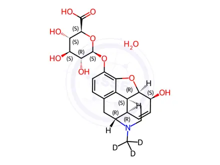 Chemical structure of Morphine-3-glucuronide-D3