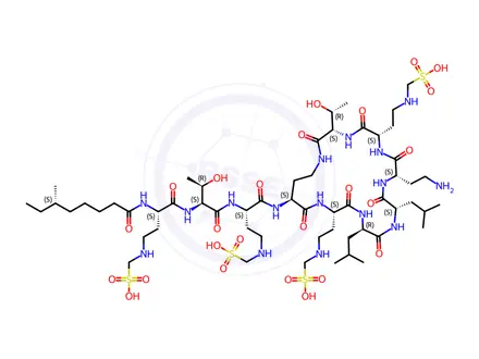 Chemical structure of Colistimethate sodium