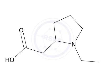 Chemical structure of 2-(1-Ethylpyrrolidin-2-yl)acetic acid