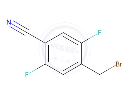 Chemical structure of 4-Cyano-2,5-difluorobenzyl bromide