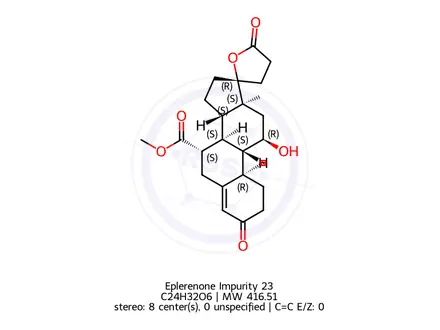 Chemical structure of Eplerenone Impurity 23