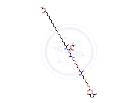 Chemical structure of tBuO-C20-Glu(AEEA-AEEA-OSu)-OtBu