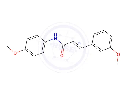 Chemical structure of (2E)-3-(3-Methoxyphenyl)-N-(4-methoxyphenyl)-2-propenamide
