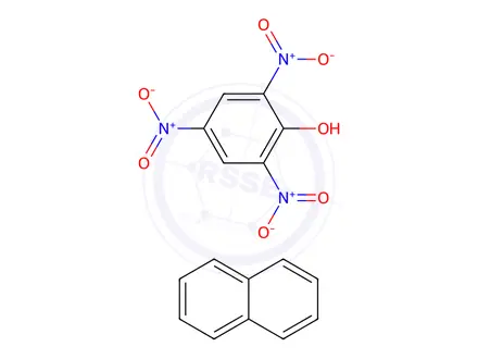 Chemical structure of Naphthalene, compd. with 2,4,6-trinitrophenol