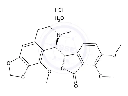 Chemical structure of Noscapine Hydrochloride Monohydrate