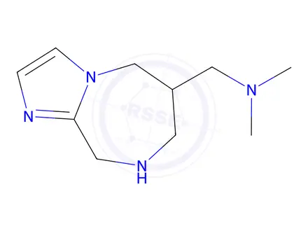 Chemical structure of N,N-Dimethyl-1-(6,7,8,9-tetrahydro-5H-imidazo[1,2-a][1,4]diazepin-6-yl)methanamine