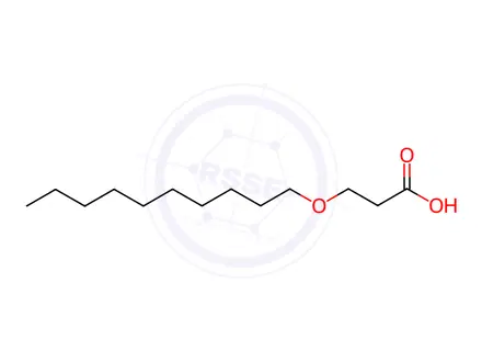 Chemical structure of 4-Oxatetradecanoic Acid