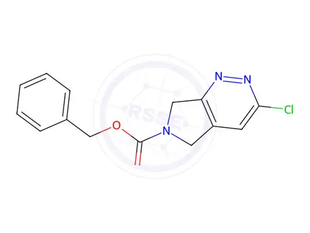 Chemical structure of 3-Chloro-5,7-dihydro-pyrrolo[3,4-c]pyridazine-6-carboxylic acid benzyl ester
