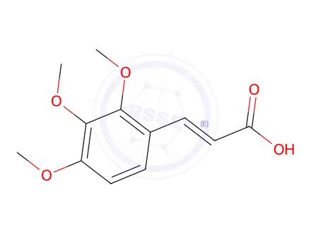 Chemical structure of 2,3,4-Trimethoxycinnamic Acid