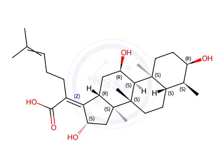 Chemical structure of Acid Impurity O(EP),Deacetylfusidic Acid