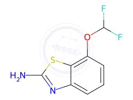 Chemical structure of 7-(Difluoromethoxy)benzo[d]thiazol-2-amine